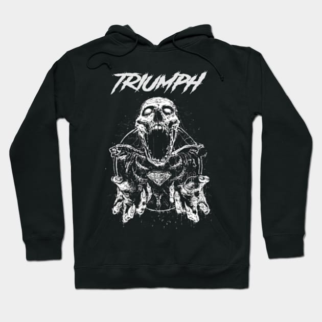 TRIUMPH MERCH VTG Hoodie by citrus_sizzle